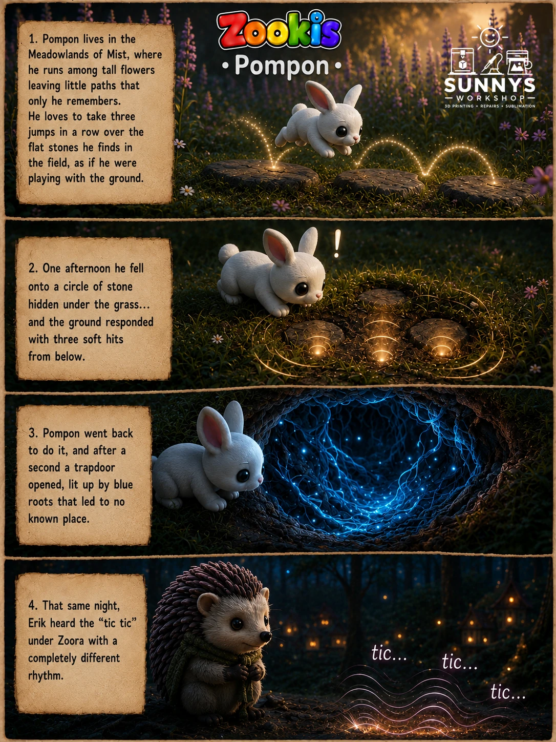 Pompon the Rabbit story
