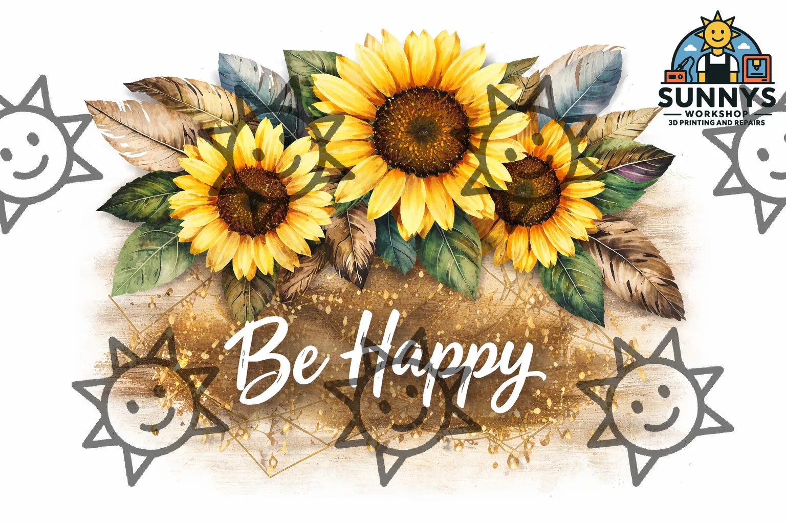 Be Happy Sunflower