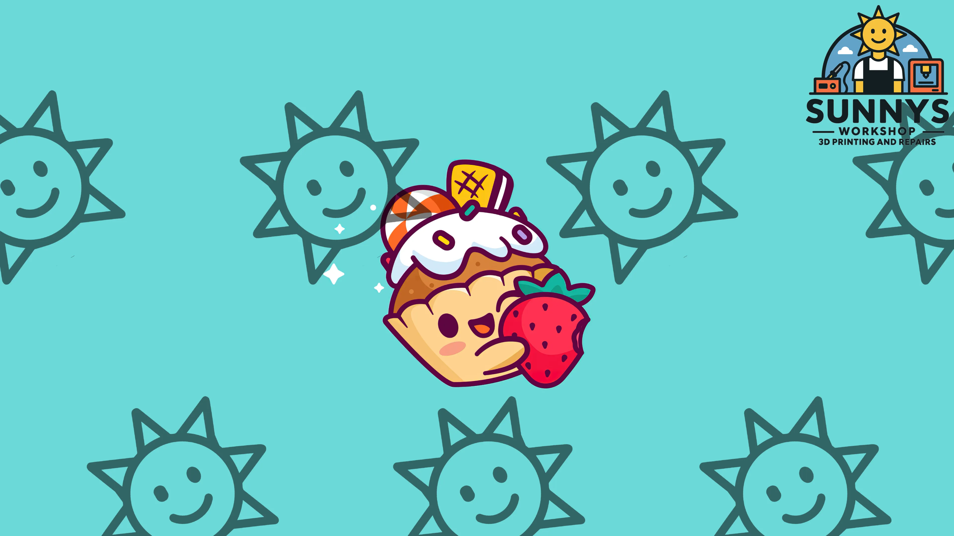 Cute Cupcake Strawberry