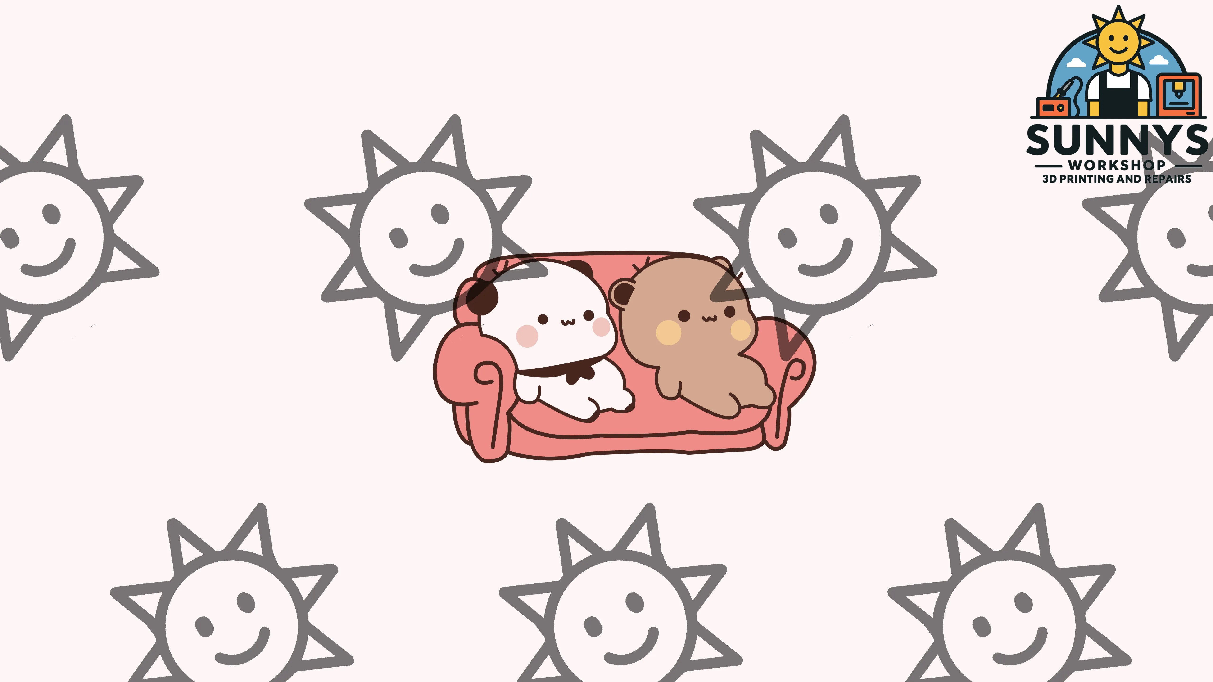 Cute Best Friends on Couch