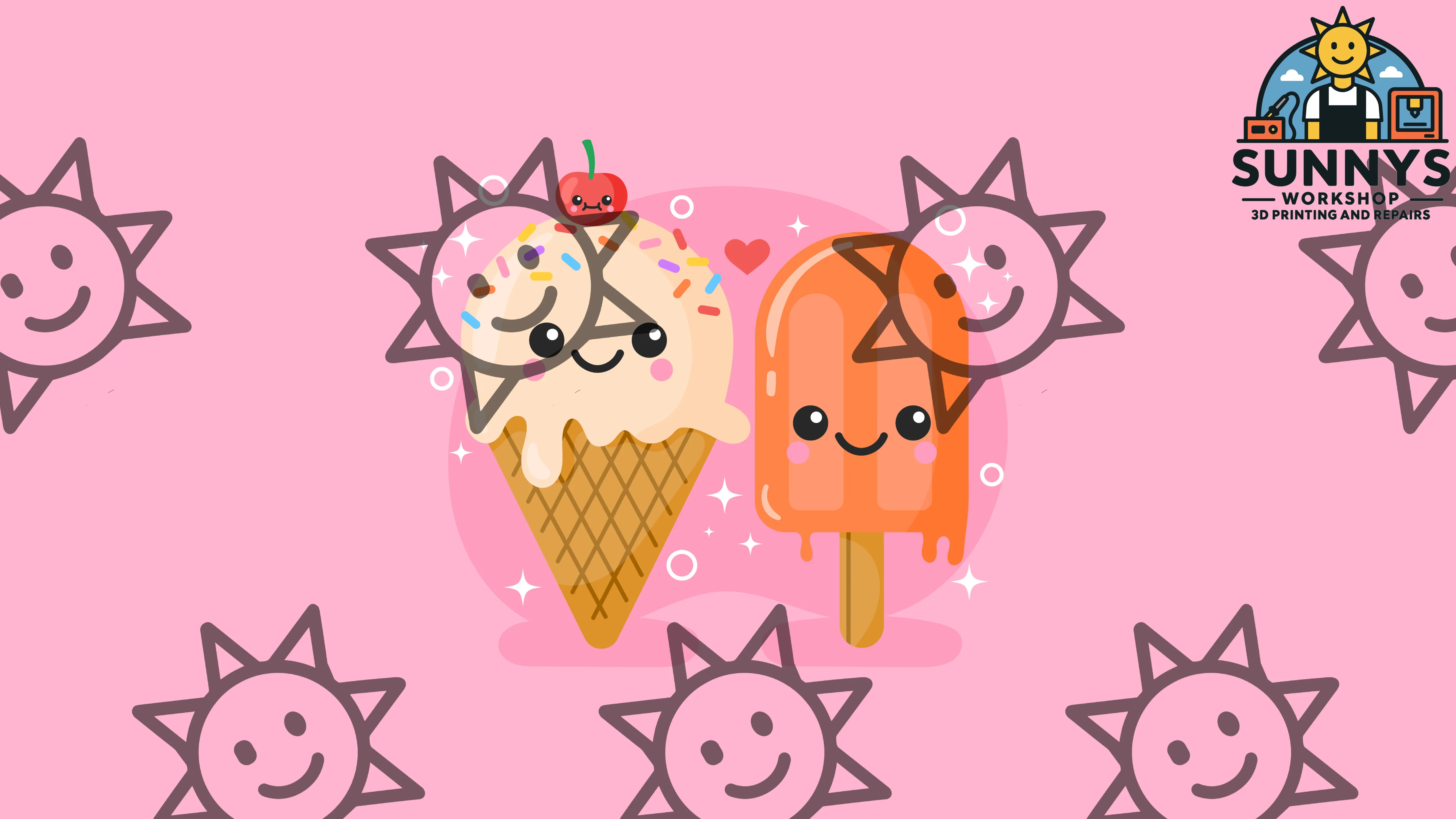 Cute Ice Cream & Popsicle Friends