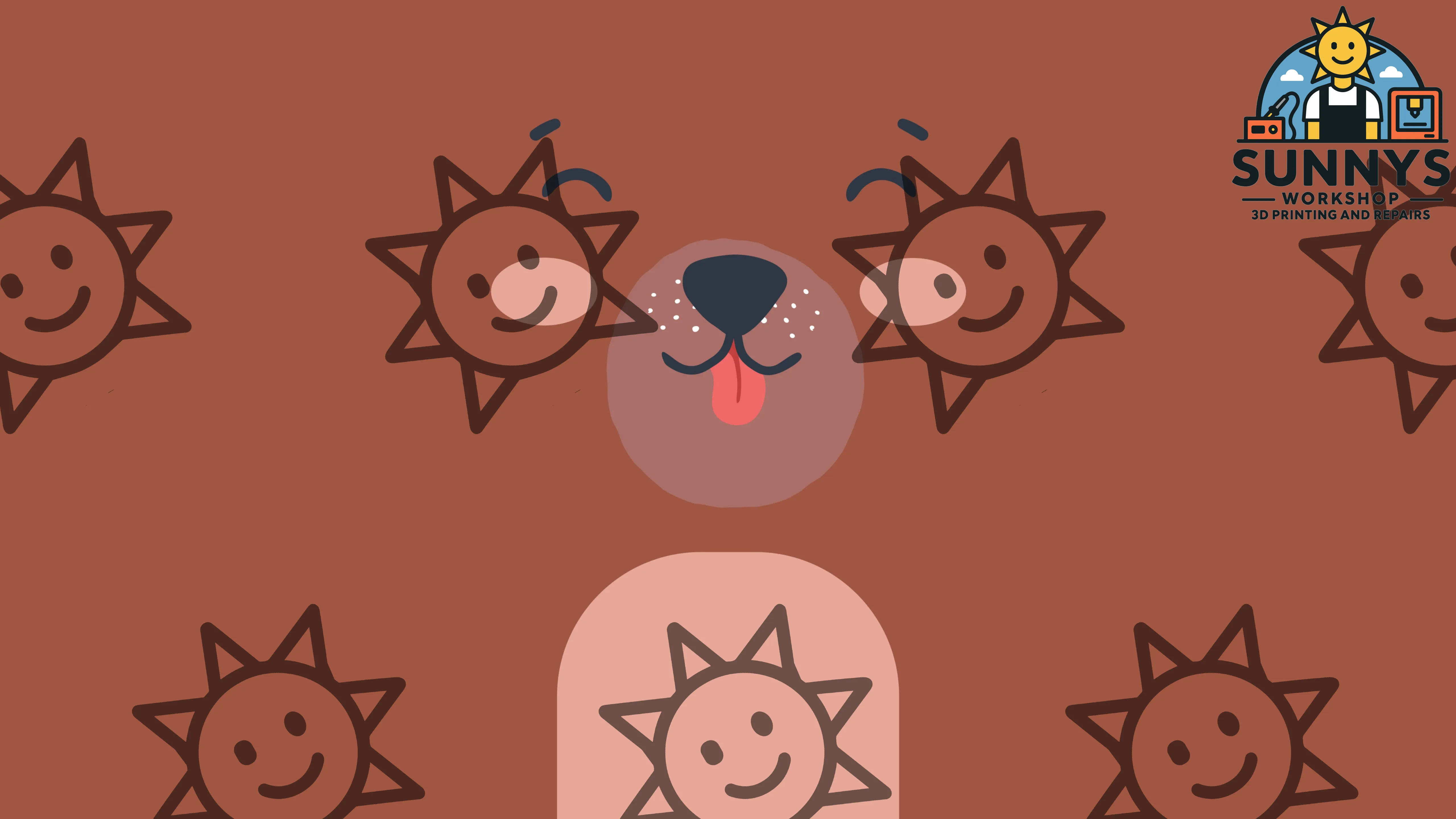 Cute Puppy Face Pattern