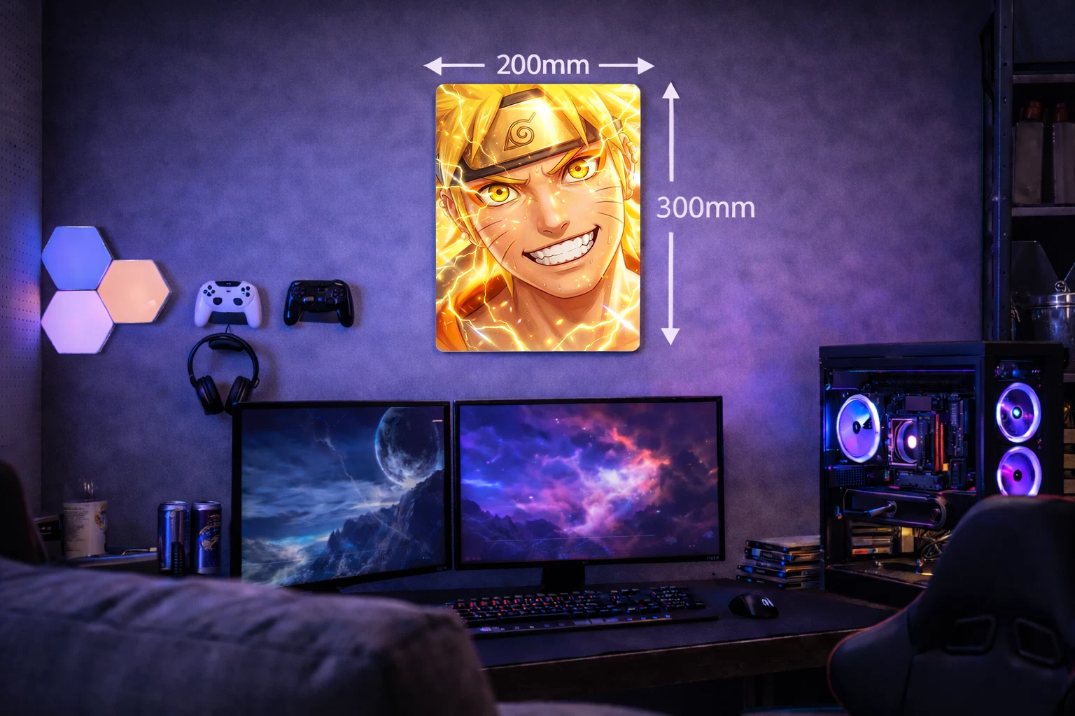 Naruto Uzumaki Aluminium Poster – Naruto Anime Metal Wall Art