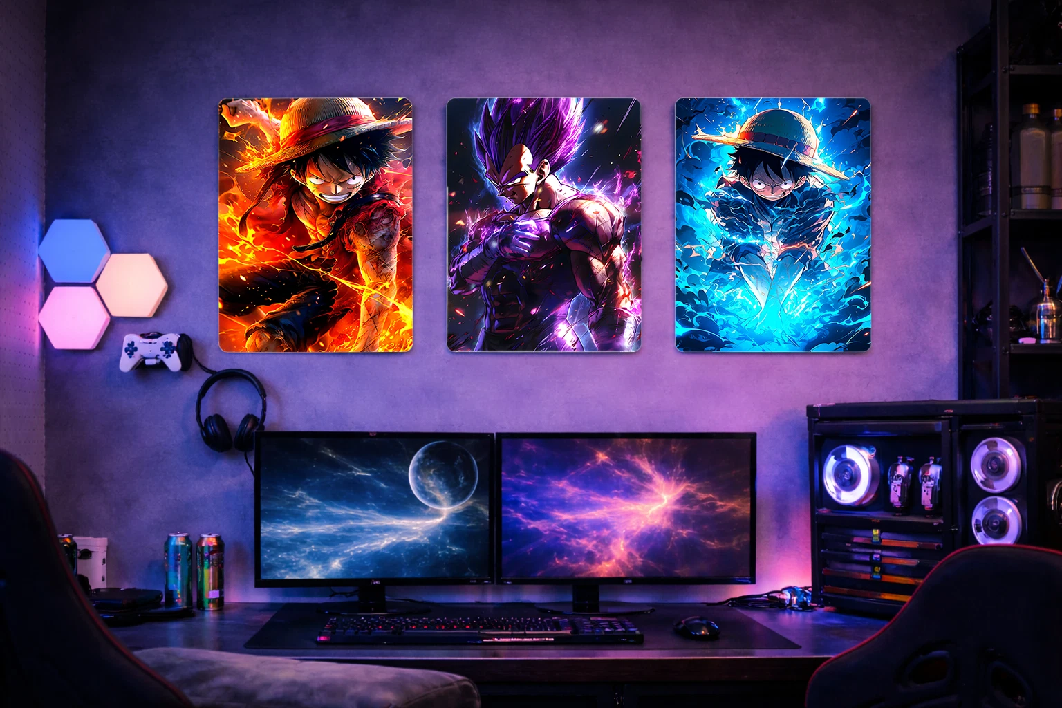 Vegeta Aluminium Poster – Dragon Ball Z Anime Metal Wall Art