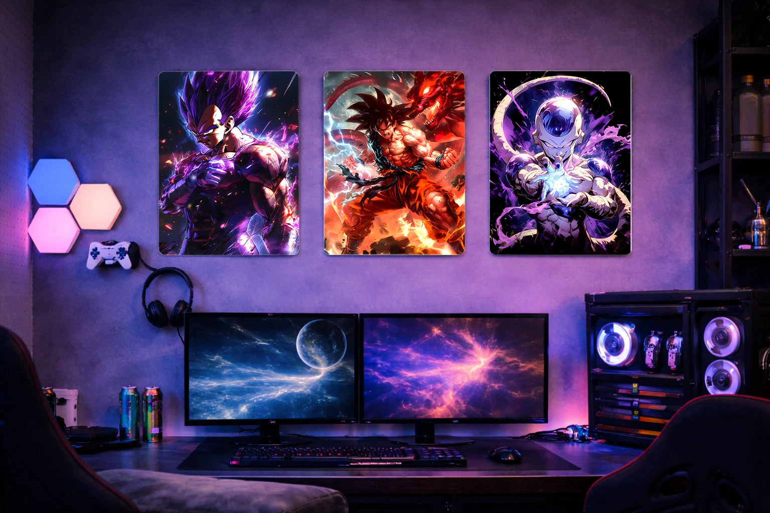 Goku Aluminium Poster – Dragon Ball Anime Metal Wall Art